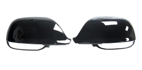 Cubierta de espejo retrovisor lateral Q5 SQ5, tapa de repuesto negro para embellecedor exterior