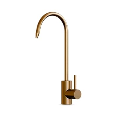 Brio Modern Series Drinking Kitchen Water Filter Faucet (10.4”) for Undersink Filter Systems (Reverse Osmosis RO & Instant Hot Water) | Lead-Free NSF & ANSI Certified - Spot Free, Brushed Bronze