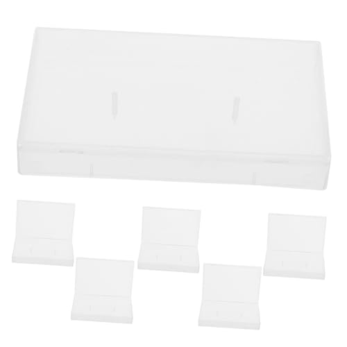 Ciieeo 6Pcs Clear Plastic Cassette Tape Storage Boxes Audio Cassette Organization Dust Protection Easy Transport for Tapes Versatile Storage for Home Travel