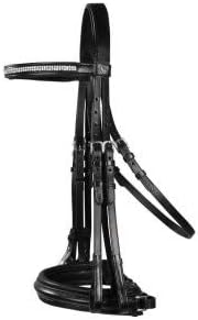 PFIFF Platinum, Sunderland Double Bridle Black Cob