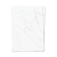 50 x PRESENTOU Briefpapier beidseitig bedruckt 120 Gramm Papier | Motivpapier Urkundenpapier Urkunde Speisekarte Liebesbrief (Marmoriert, 50 Bögen)