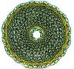 Polmedia Polish Pottery Cake Mould UNIKAT - Marigold Chain Pattern Handmade in Boleslawiec Poland by Ceramika Artystyczna + Certificate of Authenticity