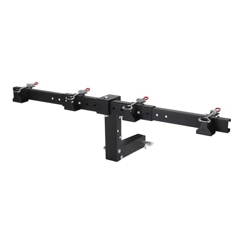 Sidasu Trash Can Hauler-Double Can Garbage Hauling Hitch-Trash Can Hitch Hauler for Truck/Cars/Golf Carts/ATV/UTV/Lawn Tractors/Trailer with 2" Hitch Receiver Cover