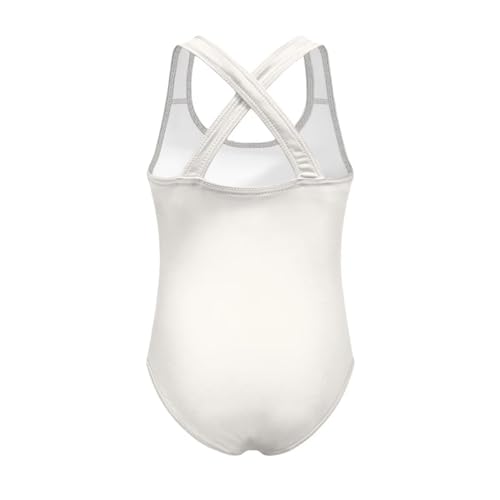 Image of Girls One Piece Swimsuit Axolotl Cross Back Straps Bathing Suit Lightweight Quick Dry Gymnastics Leotard