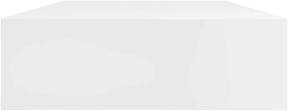 White MDF Floating Wall Shelf, 31.5 Inch Modern Display Ledge for Living Room Decor, Durable Bathroom Shelves, Easy Mount