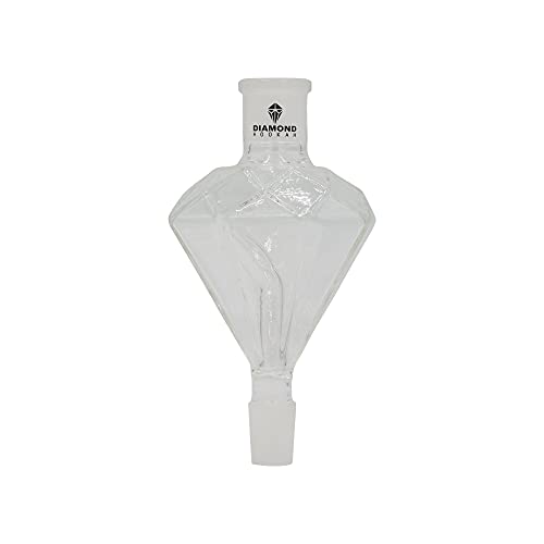 Premium Shisha Molassefänger Diamond gegen Verschmutzung - Hookah Molassenfänger für Wasserpfeifen mit 18/8 Schliff und Extra gehärtetes Borosilikatglas Cover