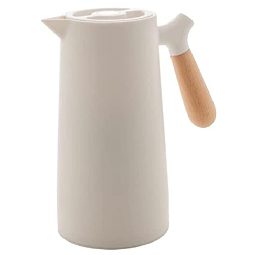 Garrafa Térmica Nórdica Premium, Café, Chá, Água quente e gelada -1 Litro - Branca