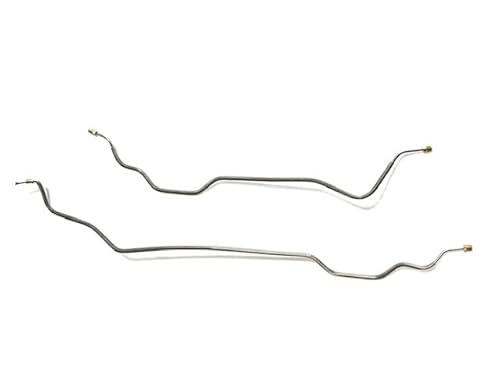 The Stop Shop Galfan coated Steel Rear Axle Brake Line Pair. Compatible with 1973-80 Chevy/GMC C10/Blazer & C15/Jimmy Short bed 4wd Trucks 1/2 Ton