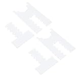 Eminchu 2 Pack Couch Wall Spacer, Clear Acrylic Adjustable Furniture Protector, Fire Hazard Protector with No Tools Installation, Ideal for Sofa, Bed & Cabinet (5 Slots)