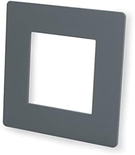 Single Light Switch Surround Acrylic Finger Plate Panel Socket (White Gloss)
