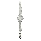 IMIKEYA Orologio Da Donna Strass Decorativi, Elegante Orologio Da Polso Casual in Metallo Argento, Complemento Moda Femminile Per Uso Quotidiano e