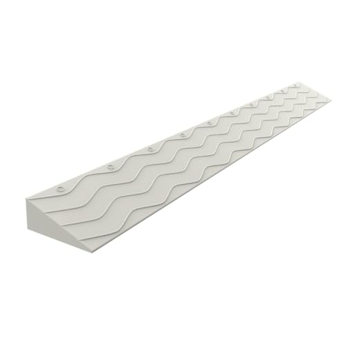 WRYSQBHJYB Non-Slip Wheelchair Ramp, Plastic Threshold Ramp, Portable Ramps for Wheelchairs for Doorway Indoor or Outdoor, Bathroom, Garage and Supermarket Entrance(Beige,10cm/3.9in)