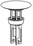 LIXIL(リクシル) INAX 【洗面器・手洗器用セット金具】オプション 排水口カバー A-6224