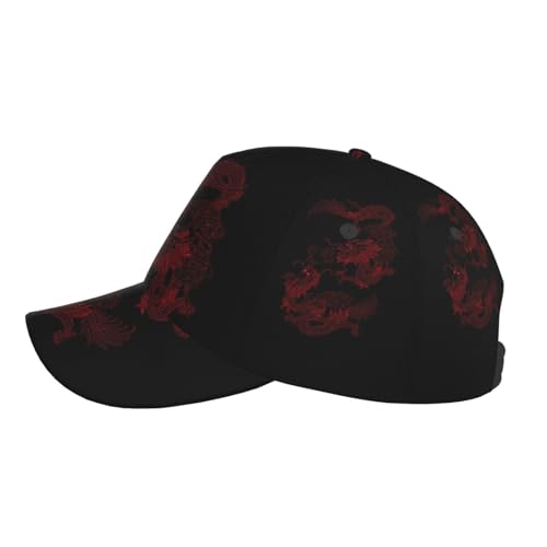 Gorra ajustable unisex estilo béisbol dragón chino miniatura 5