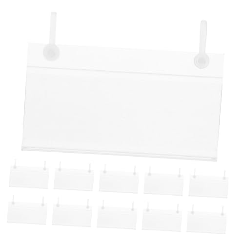 Clips étiquettes PVC évitant la chute des prix sur rayonnage métallique magasin