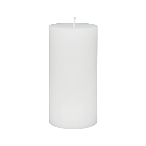 6 Inch White Citronella Pillar Candle