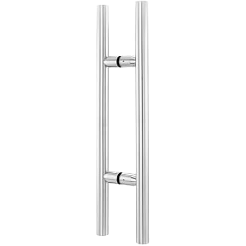 UNIKOO Commercial Grade 24 Inches Ladder Style Back to Back Door Pulls - Brushed Nickel Cover