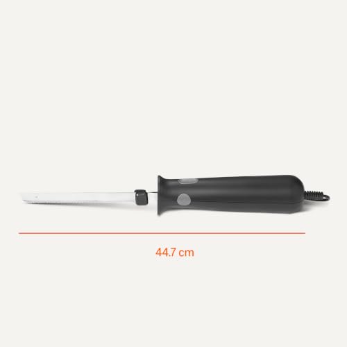Amazon Basics Electric Knife Set for Meat Slicing and Bread, Ergonomic Design Handle with Storage Case, Black - image 5