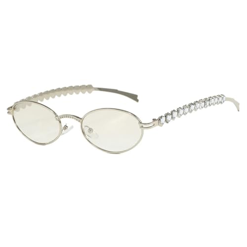 Lunettes de soleil de luxe tendance pour femmes aux strass ronds