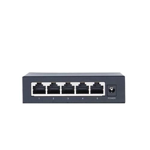 Répartiteur Hub Ethernet 5 ports avec alimentation PoE 48V intégrée