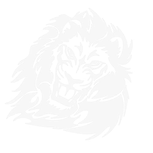 Reflective Car Hood Sticker,MoreChioce Universal Car Body Side Sticker Lion Pattern Vinyl Car Graphics Side Hood Decals Side Door Skirts Decoration,White