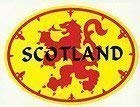 Scotland Lion Rampant Flag Oval External Car Bumper Sticker Decal'