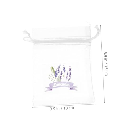 20 bolsas de saco con cordón para lavanda miniatura 2