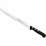 Arcos Coltello da Prosciutto 24 cm in Acciaio Inossidabile, Lama Affilata per Taglio Preciso di Carne e Salumi, Manico Ergonomico in POM, Serie Universale, Colore Nero