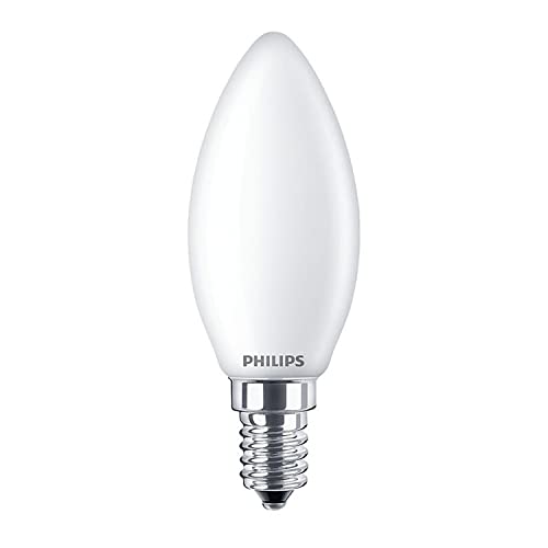 Image of Philips CorePro LED Candle Light Bulb 6.5W 60W Equivalent SES E14 Small Edison Screw Frosted Very Warm White 2700K Decorative Energy Efficient LED Lamp