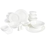 Photo Gallery gibson home set da tavola ultra resistente alle rotture e ai trucioli, rotondo morbido: servizio per 6 (36 pezzi), vetro opale Photo Gallery gibson home set da tavola ultra resistente alle rotture e ai trucioli, rotondo morbido: servizio per 6 (36 pezzi), vetro opale