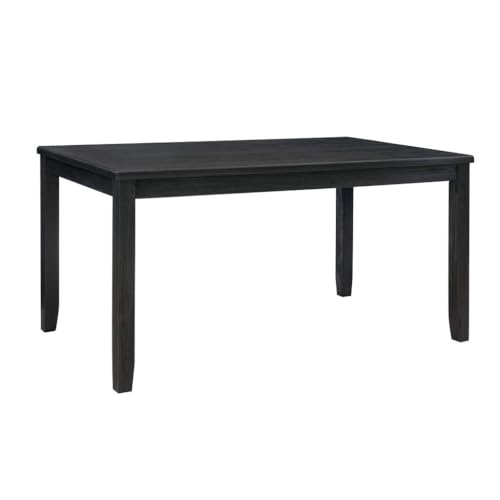Linon Jorissen Dining Table Dark Charcoal