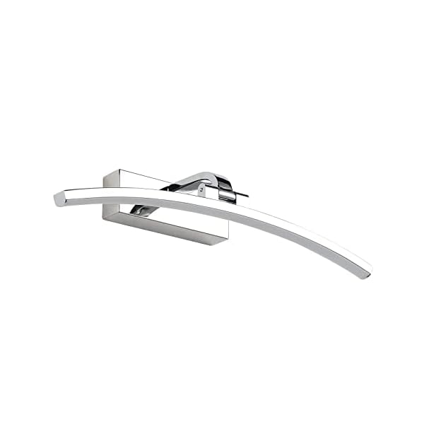 YHTlaeh LED Spiegellamp 10W 720 Lumen Zwart Badkamerspiegellamp Neutraal Wit 4000K Badkamerlamp IP44 Waterdicht Geen…