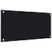 Produktbild vidaXL Küchenrückwand Spritzschutz Fliesenspiegel Glasplatte Rückwand Herdspritzschutz Wandschutz Herd Küche Schwarz 80x40cm Hartglas