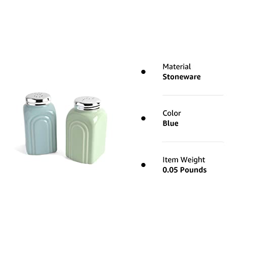 50S Retro Stoneware Salt And Pepper Shakers Set #TOP2
