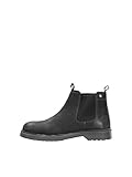 Zapatos de entretiempo JACK & JONES JFWLEYTON Leather Pirate Black, Botas Hombre, 41 EU
