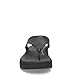 FitFlop F-Mode Leather Flatform Toe Post Sandals All Black 5 M (B)