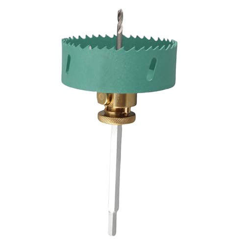 Ouvre-trou à dégagement rapide 80mm avec foret hexagonal 7.5mm et collecteur de poussière Zerodis