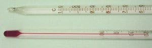 Thermometer Red Spirit Total Immersion -10 to 150C Single Scale