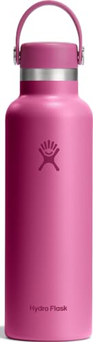 Hydro Flask Water Bottle - Insulated Stainless Steel - Non Spill, Leakproof in 21 Oz Reef Pink