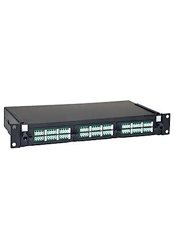 Panel de parcheo 1U Tripp Lite N492-036-LCLC-E Negro con Bahía de Entrada LC/LC