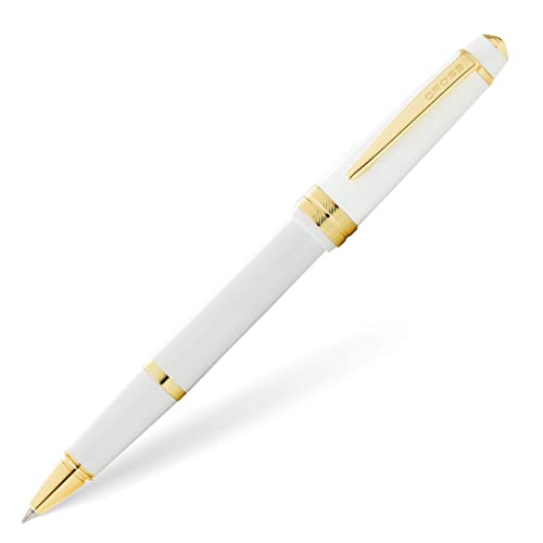 Cross Bailey Light Polished White Resin and Gold Tone Rollerball Pen