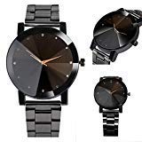 Unisex Fashion Quartz Analogue Dial Metal Band Alloy Shell Couple Watch Wrist Watches