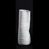 Nihow Ceramic Vase for Home Decor: 11 Inch Farmhouse Flower Vase for Living Room/Bathroom/Mantle/She