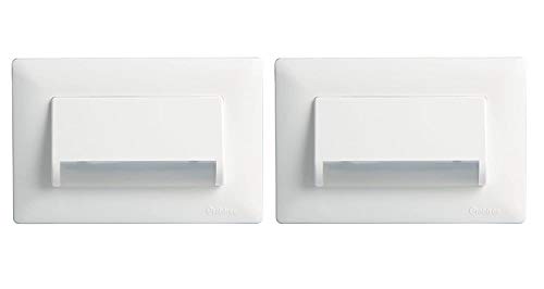 STOCKHOLM Krishna Modern Design 5W Electrical Plastic 3 Modular Western LED Foot Light ( White , Pack of 2)