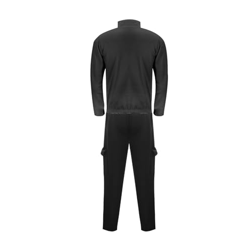 Costume homme pour mariage et cérémonie ensemble formel veste et pantalon noir taille 3XL