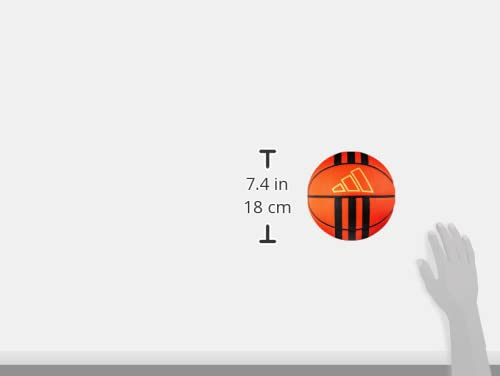 Adidas Unisex-Adult Rubber Mini Ball, Basketball Natural/Black/Metallic Gold, 3 #TOP2