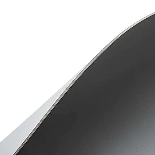 Restaurantware Oval Gray Vinyl Placemat - Embossed - 16" X 12" - 6 Count Box #TOP5