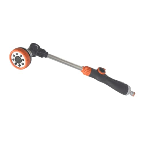 KAILIKETIY 花園用調節可能長柄水スプレーノズル 多機能軽量散水器 洗車 園芸 窓掃除対応 ユニバーサルホース接続可能 家用灌漑交換用