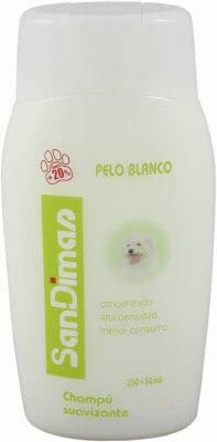 Champú suavizante perros PELO BLANCO 300 ml concentrado alta densidad