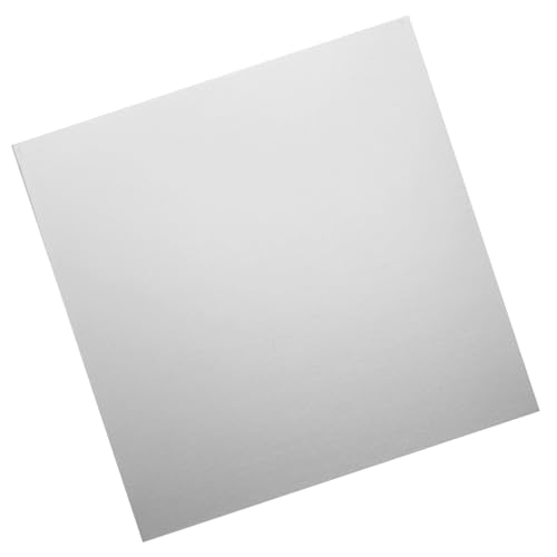 uxcell 304 Stainless Steel Sheet Plate, 10" x 10", 18 Gauge (1mm) Thickness, Stainless Steel Plate with Gloves for Crafting, Modelers, Jewelry, Repairs, Electrical Repairs (Silver) by uxcell - Used condition - US$24.51